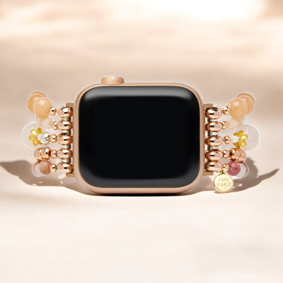 Bracelet extensible Burgundy Rose pour Apple Watch