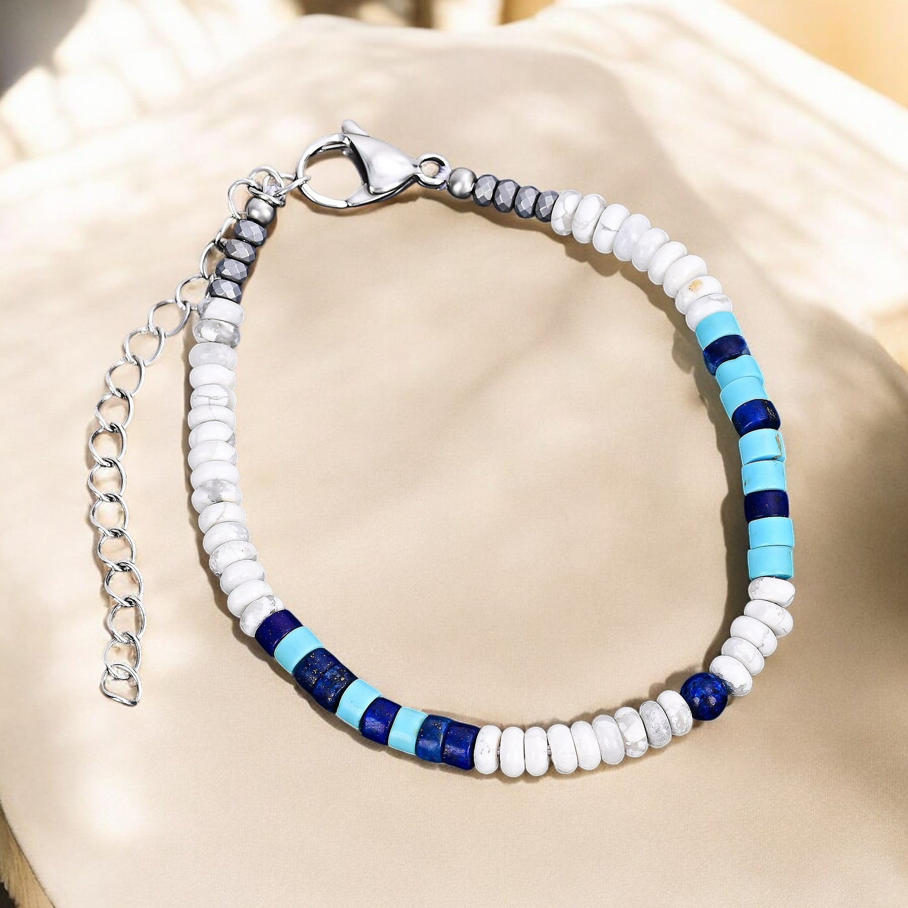 Bracelet Océan en Hématite pour Hommes