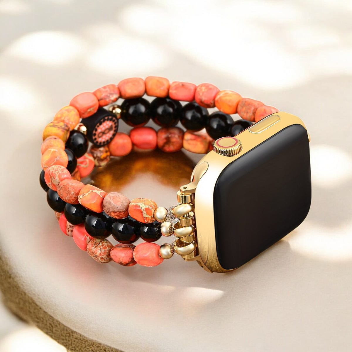 Bracelet en agate effrayante pour Apple Watch