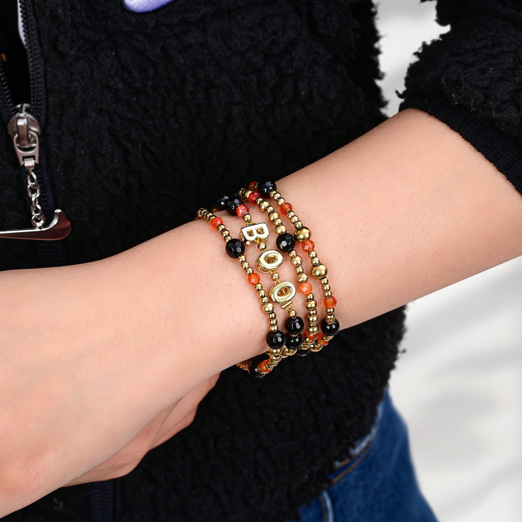 Ensemble de bracelets lumineux effrayants pour Halloween