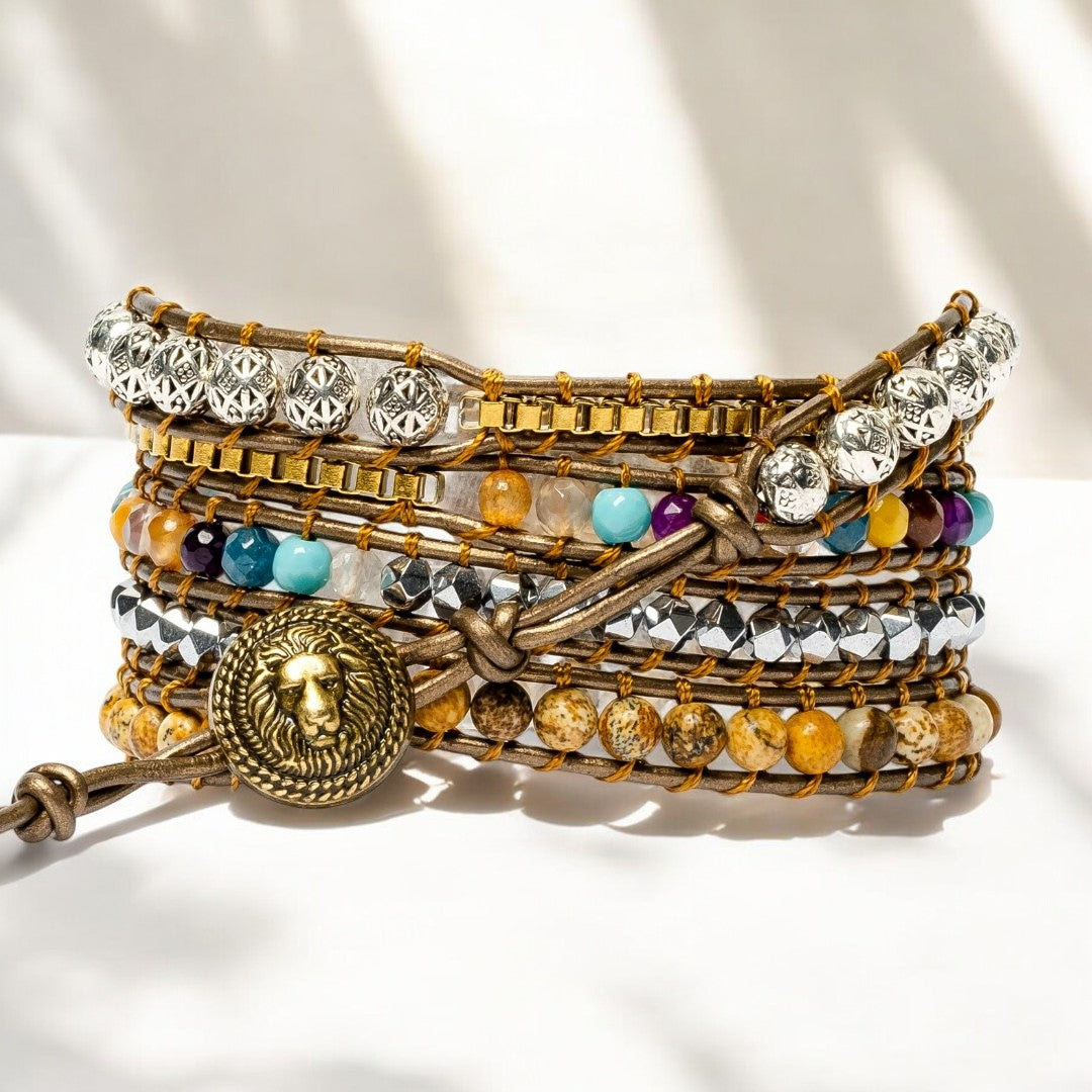 Bracelet enveloppant d'énergie de guérison de la Terre