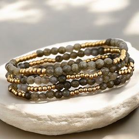 Ensemble de bracelets magiques en labradorite
