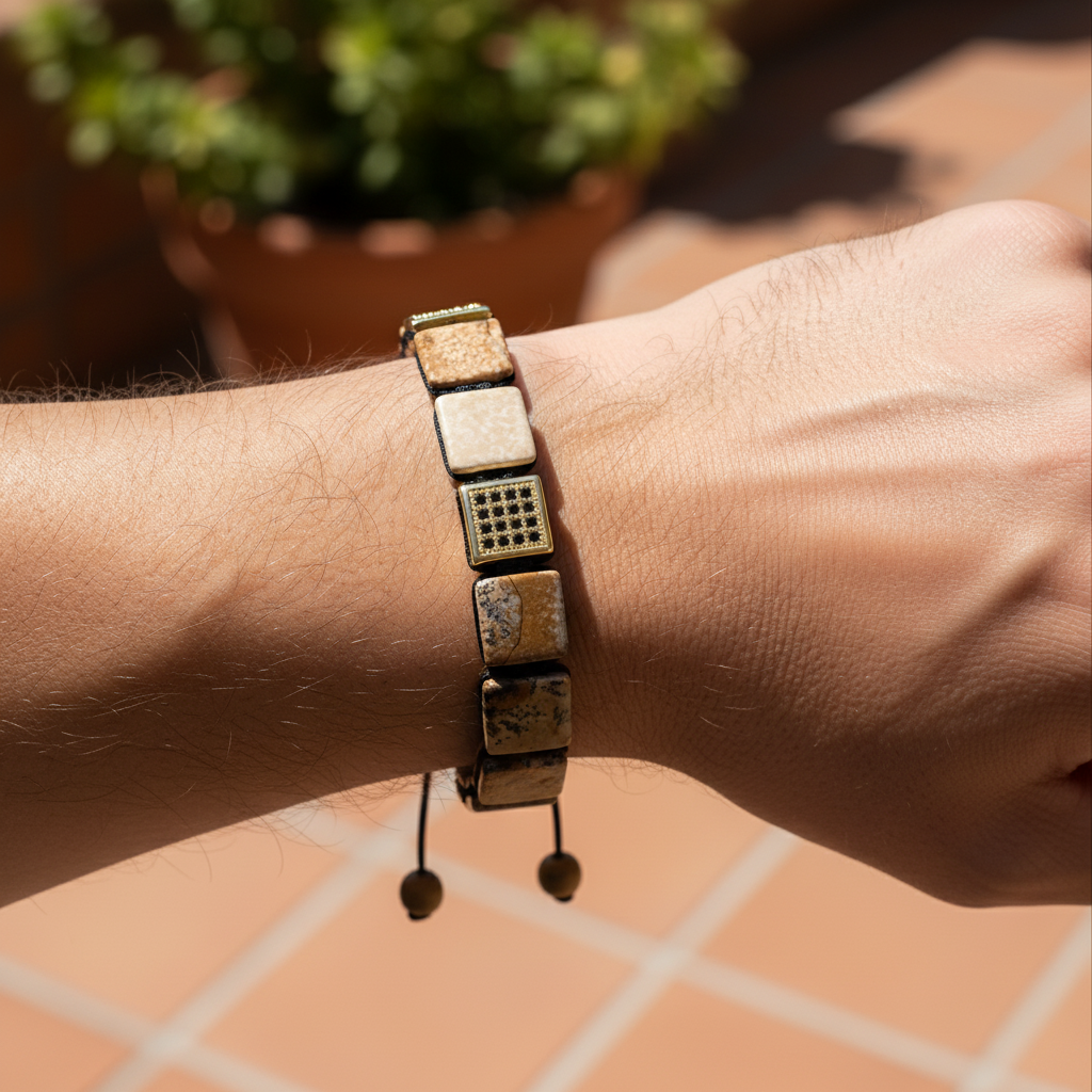 Bracelet pour homme en pierre Picture