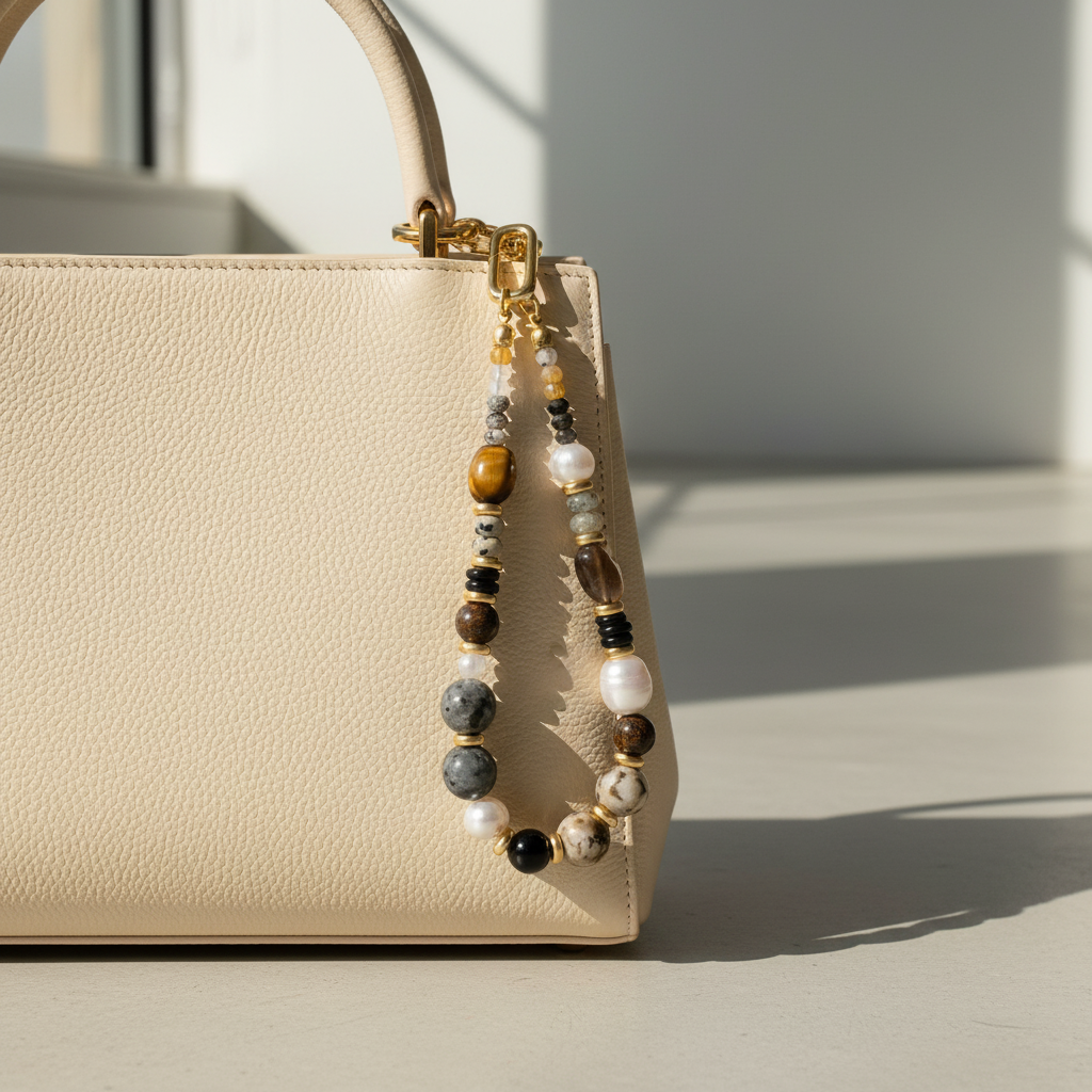 Porte-clés sac Harmonie Œil de Tigre