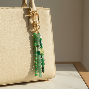 Porte-clés d'harmonie en aventurine verte