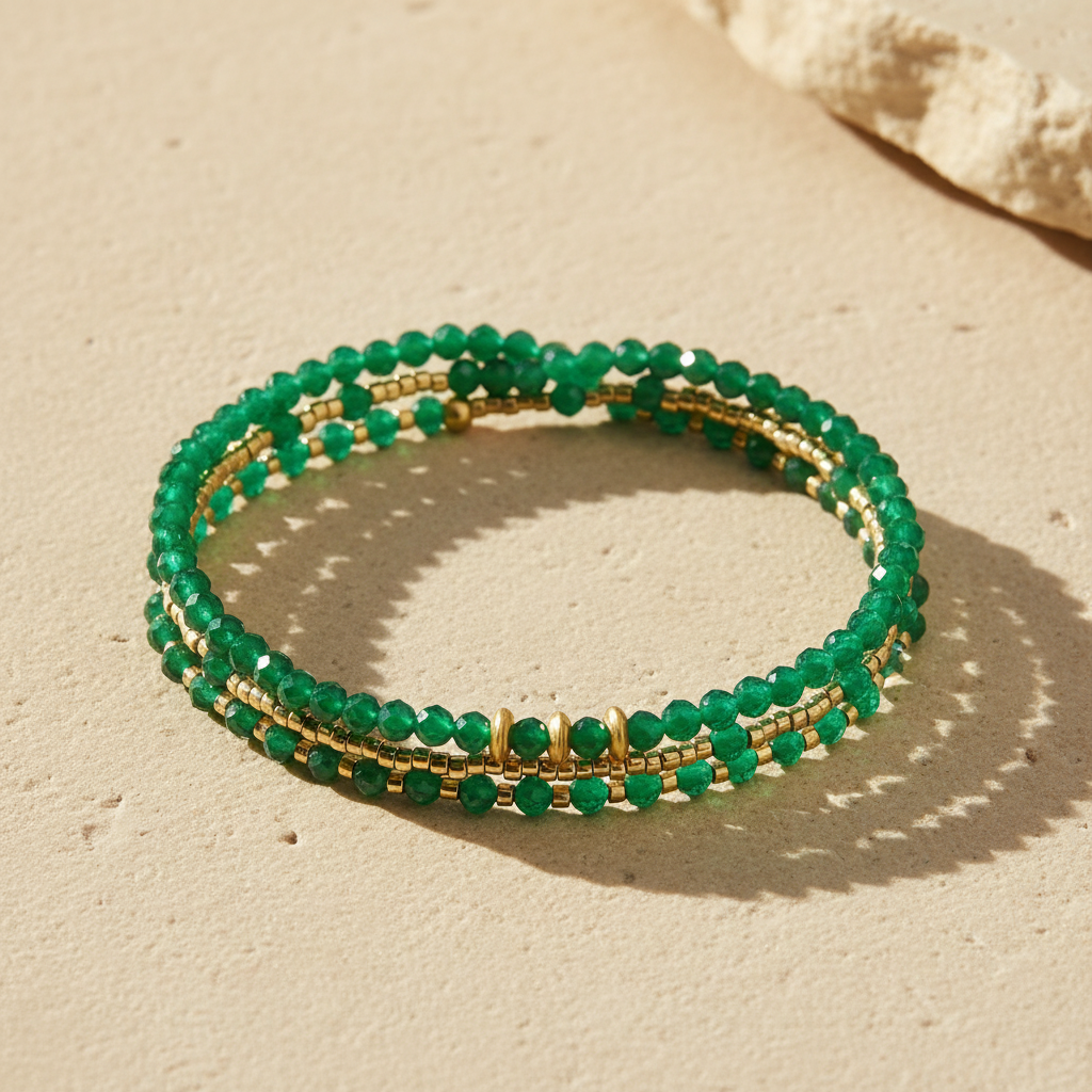 Bracelet/Collier Multi-Style Jade Radiance