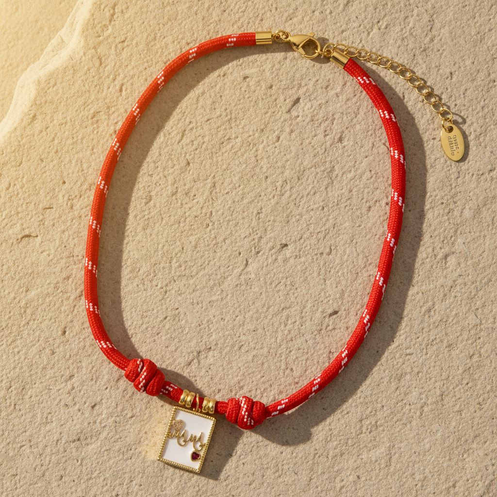 Collier Charme Amour Rouge