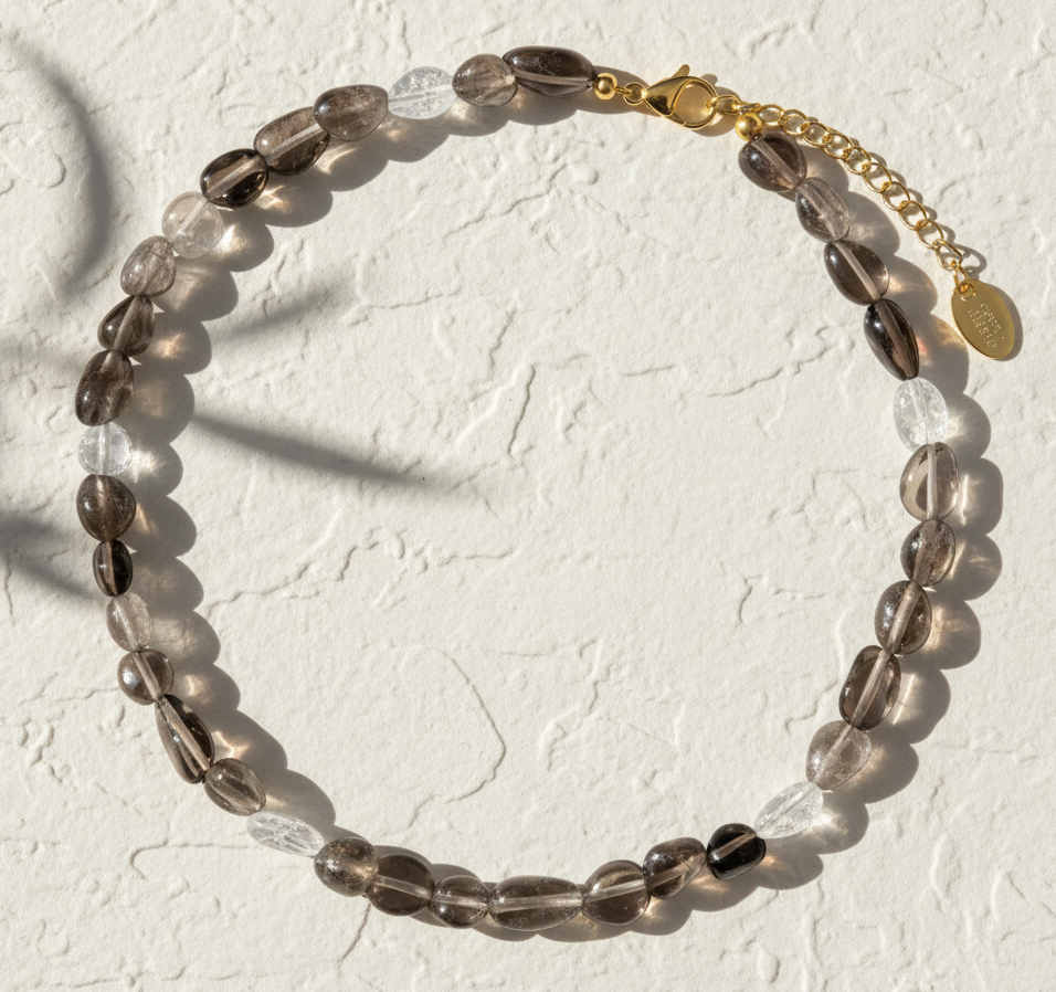 Collier Harmonie en Cristal d'Obsidienne