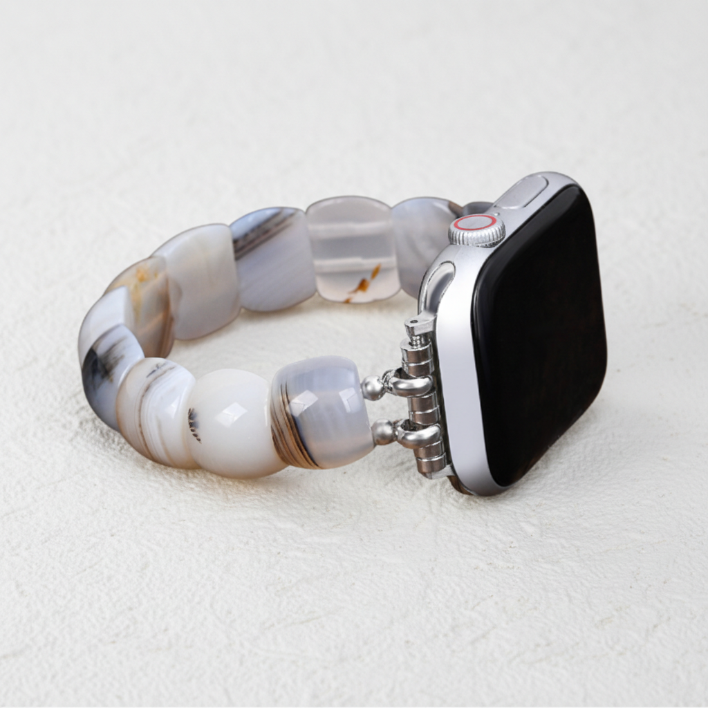 Bracelet extensible ivoire Aura pour Apple Watch