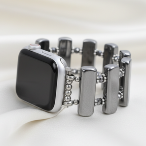 Bracelet extensible Apple Watch Éclipse Platine