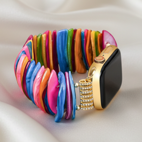 Bracelet extensible en coquille d'or dopamine pour Apple Watch