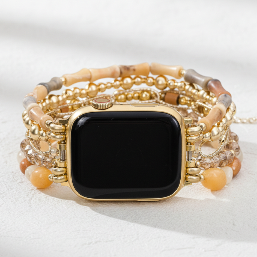 Bracelet Apple Watch Étirement Coucher de Soleil du Sahara