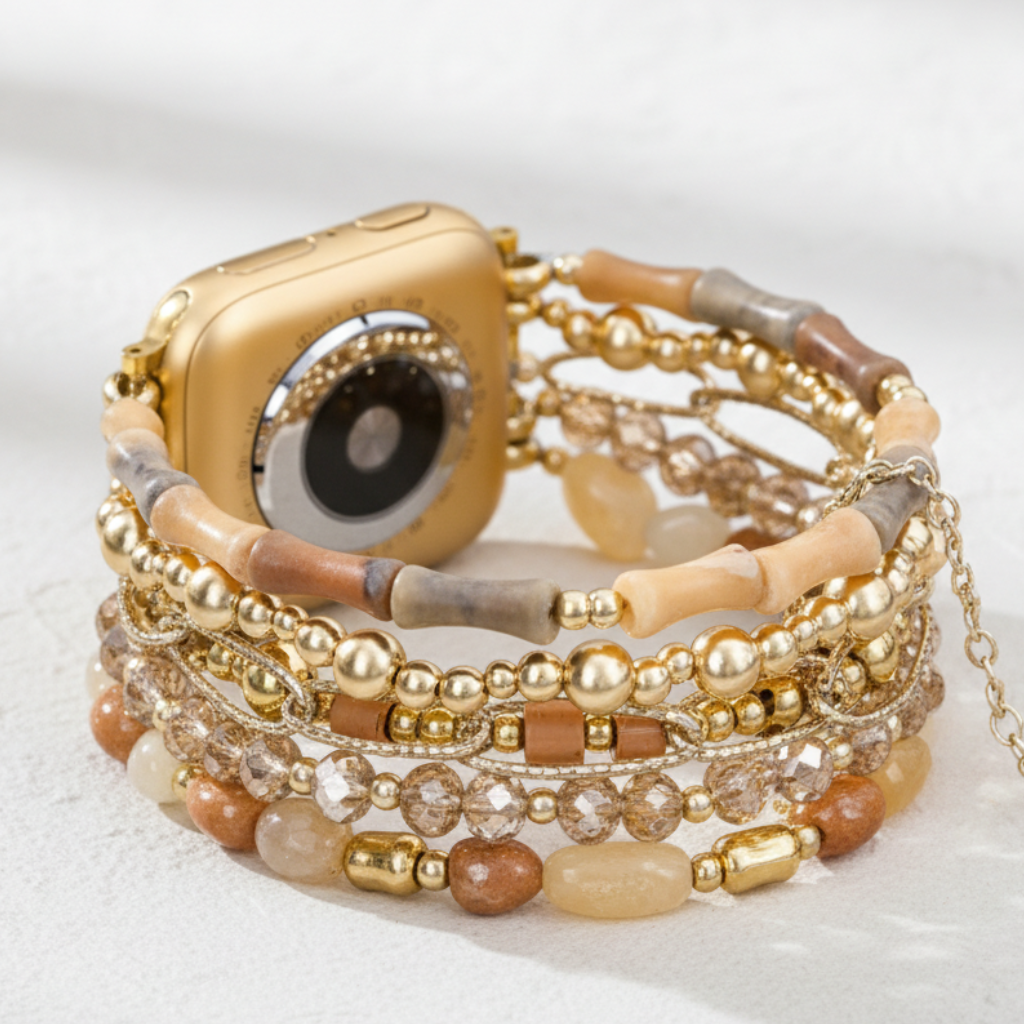 Bracelet Apple Watch Étirement Coucher de Soleil du Sahara