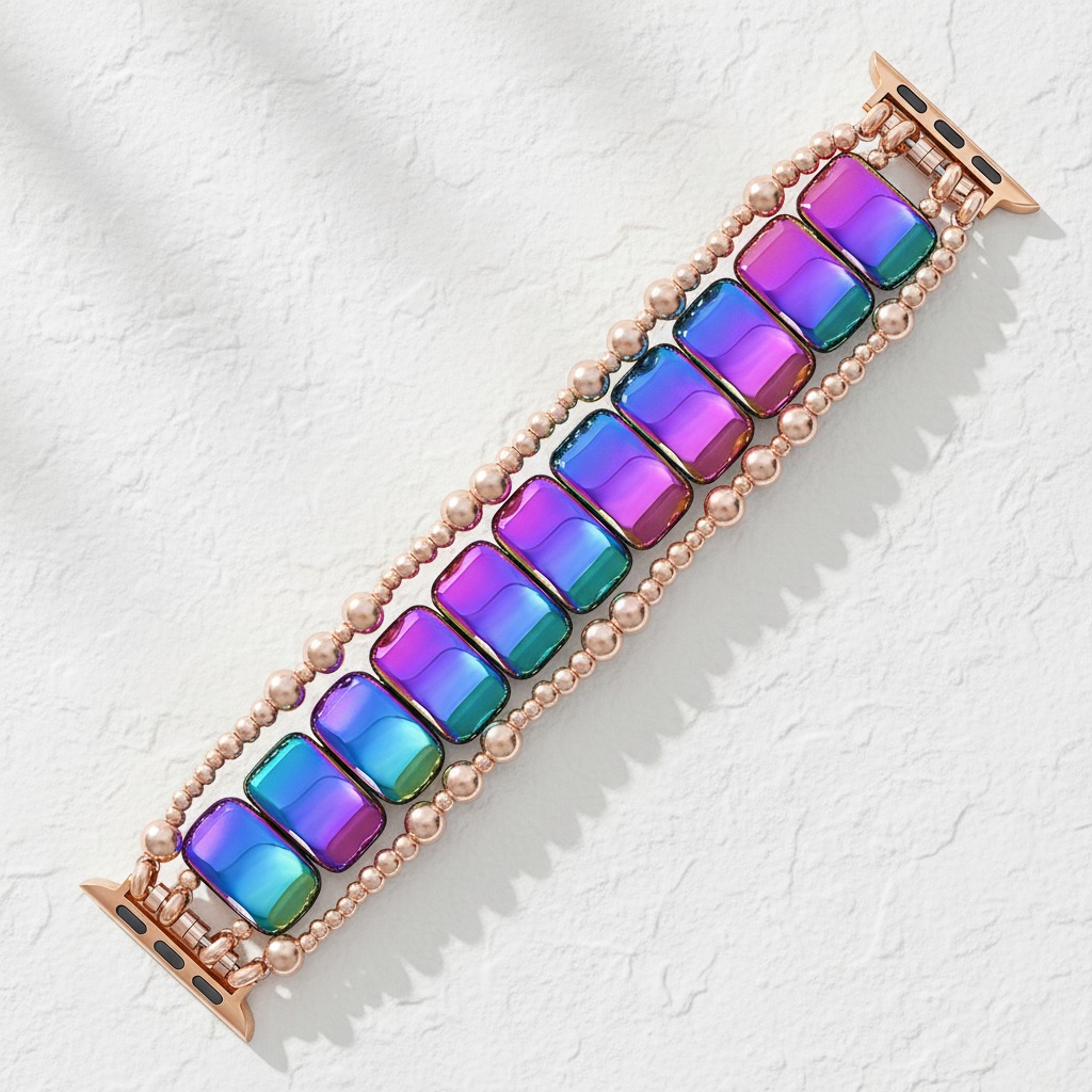 Bracelet extensible Rose Euphorie pour Apple Watch