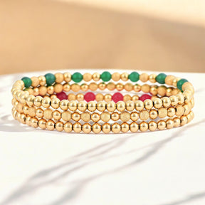 Ensemble de bracelets Élégance festive de Noël