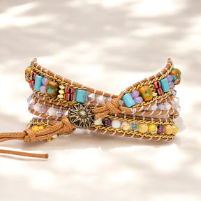 Bracelet Apple Watch en jaspe ethnique