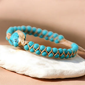 Bracelet charme turquoise ethnique
