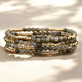 Ensemble de bracelets magiques en labradorite