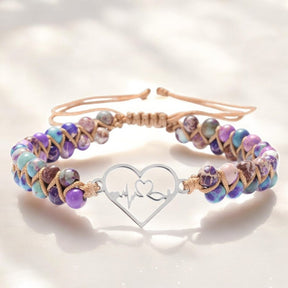 Bracelet de guérison charme battement de cœur
