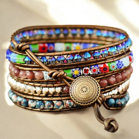 Bracelet enveloppant de protection des fleurs impériales