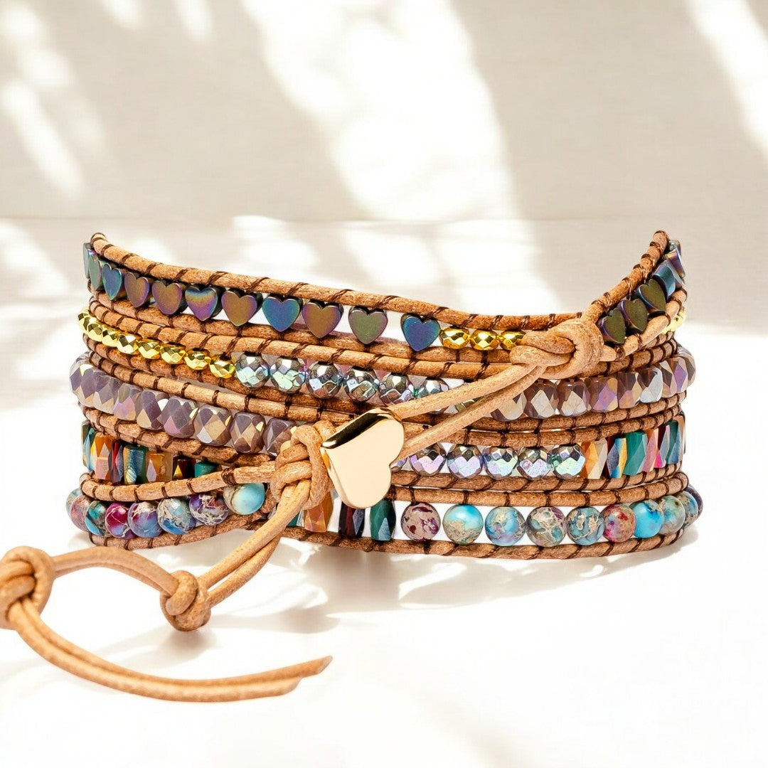 Bracelet enveloppant de protection d'amour intense