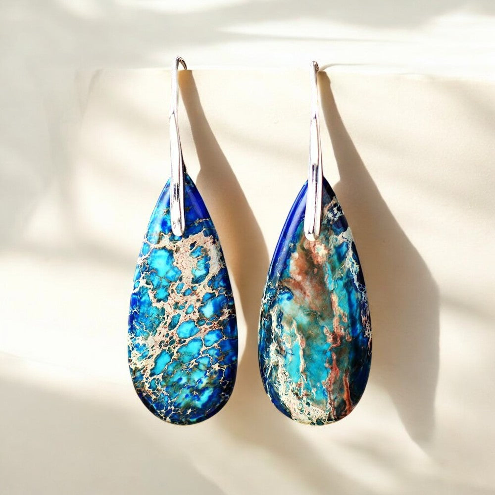 Boucles d'oreilles Énergie Océan Intense