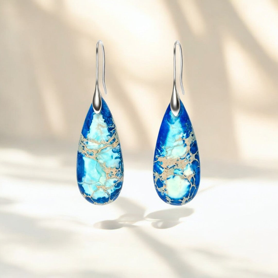Boucles d'oreilles Énergie Océan Intense