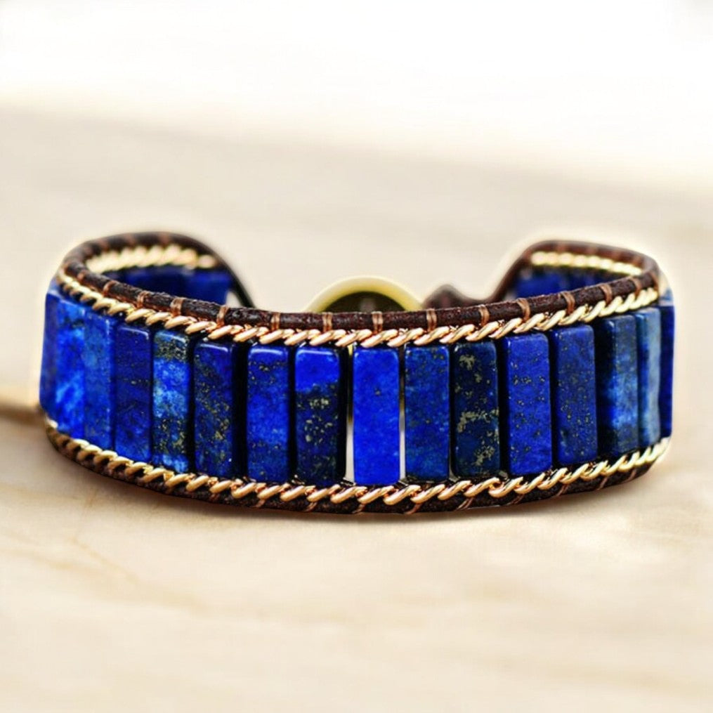 Bracelet Énergétique en Lapis Lazuli