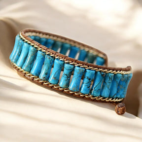 Bracelet Énergie en Jaspe Turquoise Magique