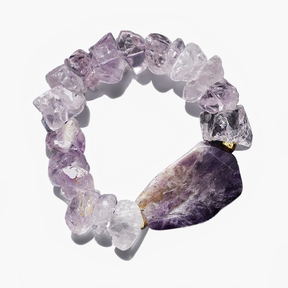 Bracelet élastique Boho Haze Amethyst