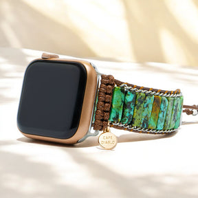 Bracelet Apple Watch pour homme en turquoise africaine