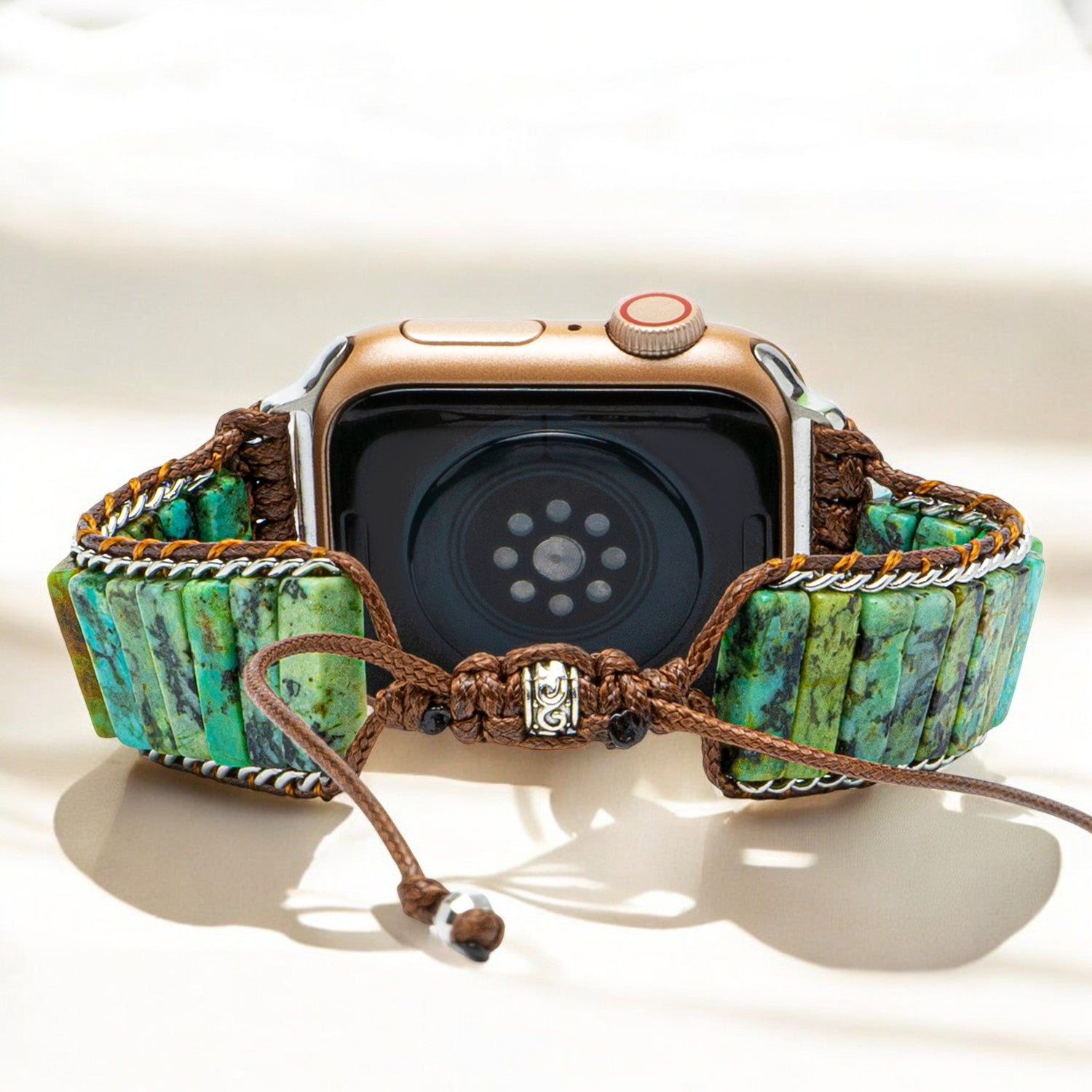 Bracelet Apple Watch pour homme en turquoise africaine