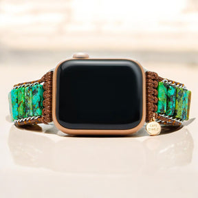Bracelet Apple Watch pour homme en turquoise africaine