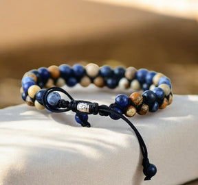 Bracelet en jaspe sodalite pour homme