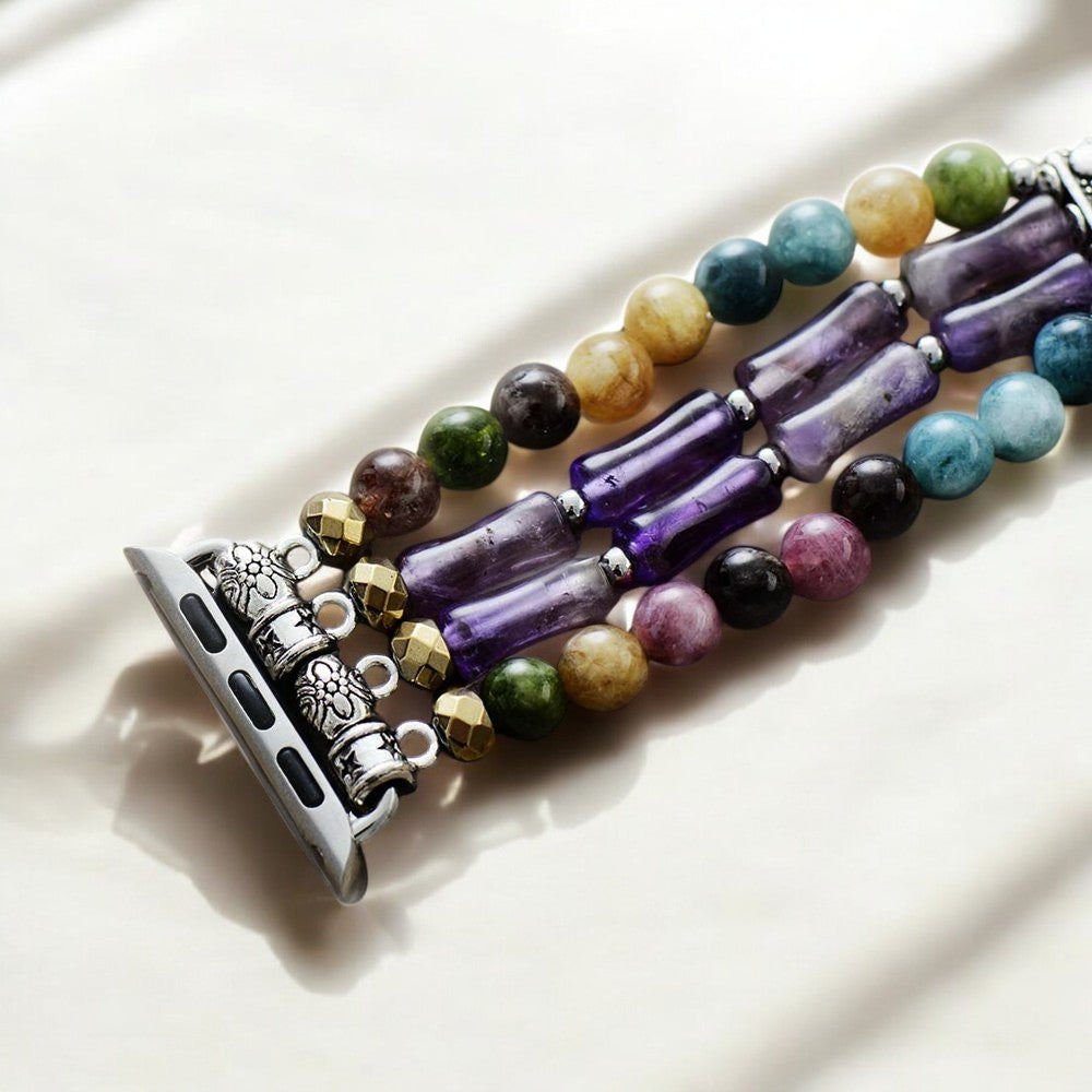 Bracelet extensible Mosaic Amethyst pour Apple Watch