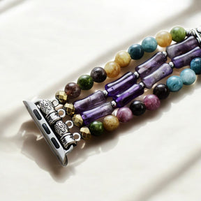 Bracelet extensible Mosaic Amethyst pour Apple Watch