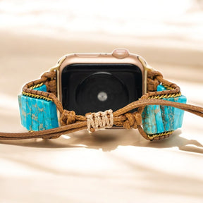 Bracelet Apple Watch en protection turquoise native