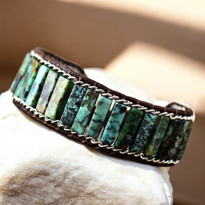 Bracelet Manchette Turquoise Océanique