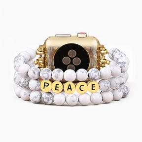 Bracelet Apple Watch Howlite Peace Inspiration