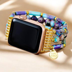 Bracelet extensible Periwinkle Jasper pour Apple Watch