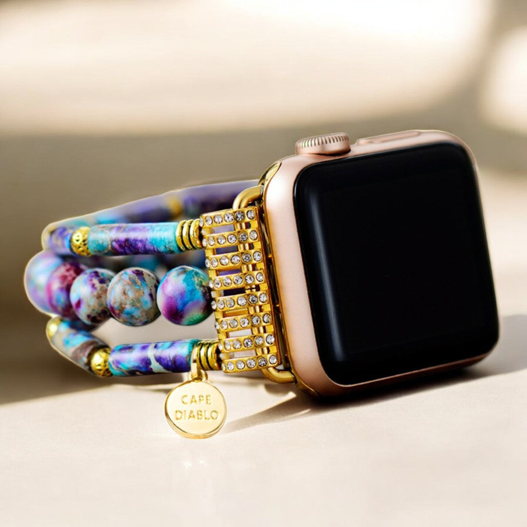 Bracelet extensible Periwinkle Jasper pour Apple Watch