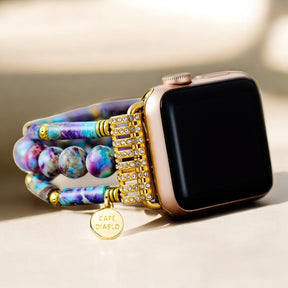 Bracelet extensible Periwinkle Jasper pour Apple Watch