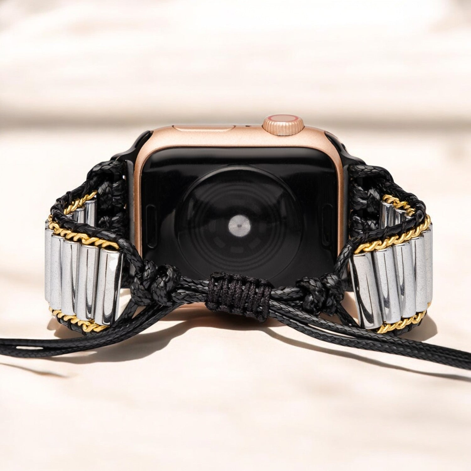 Bracelet Apple Watch métallique punk bohème
