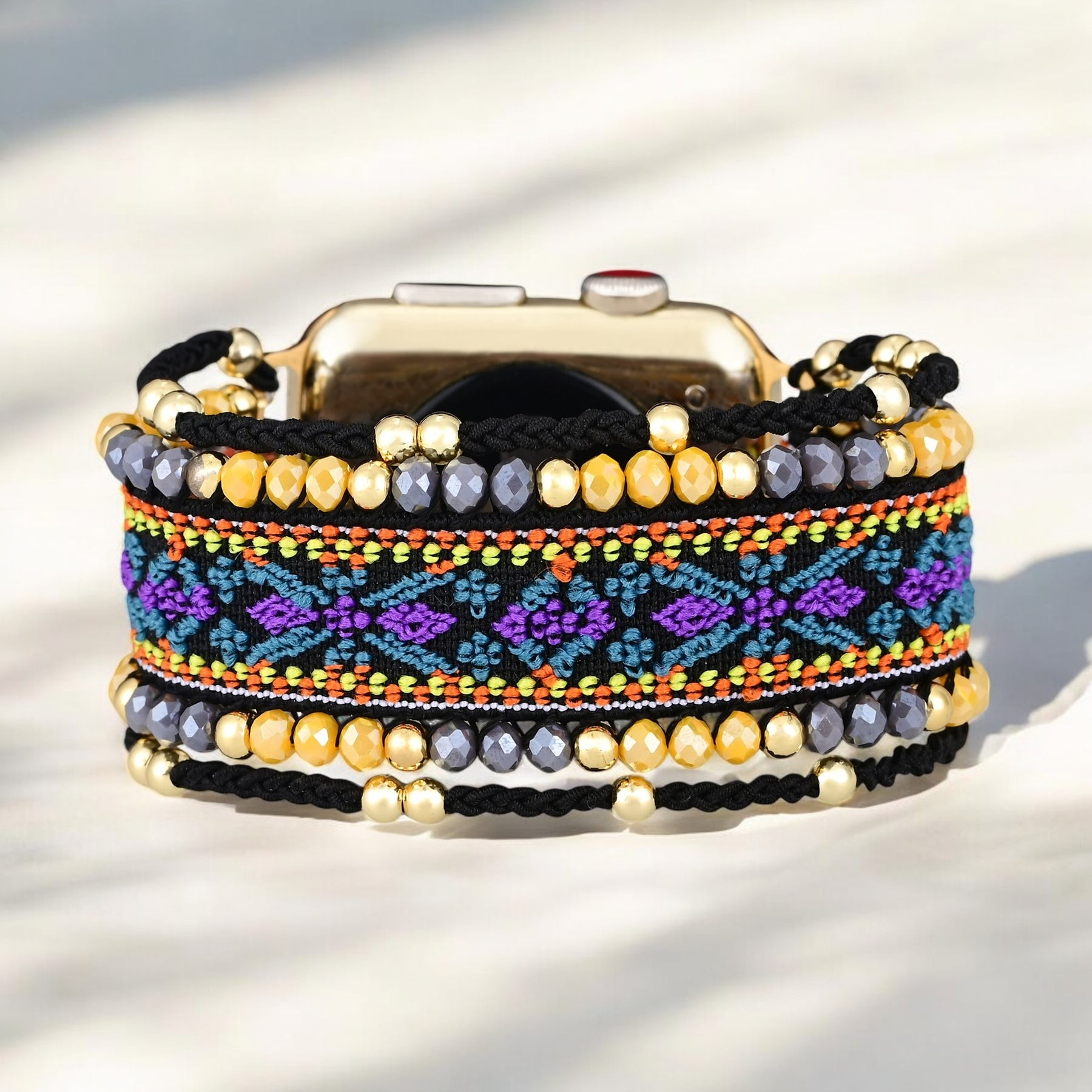Bracelet Apple Watch Jonquille Pourpre