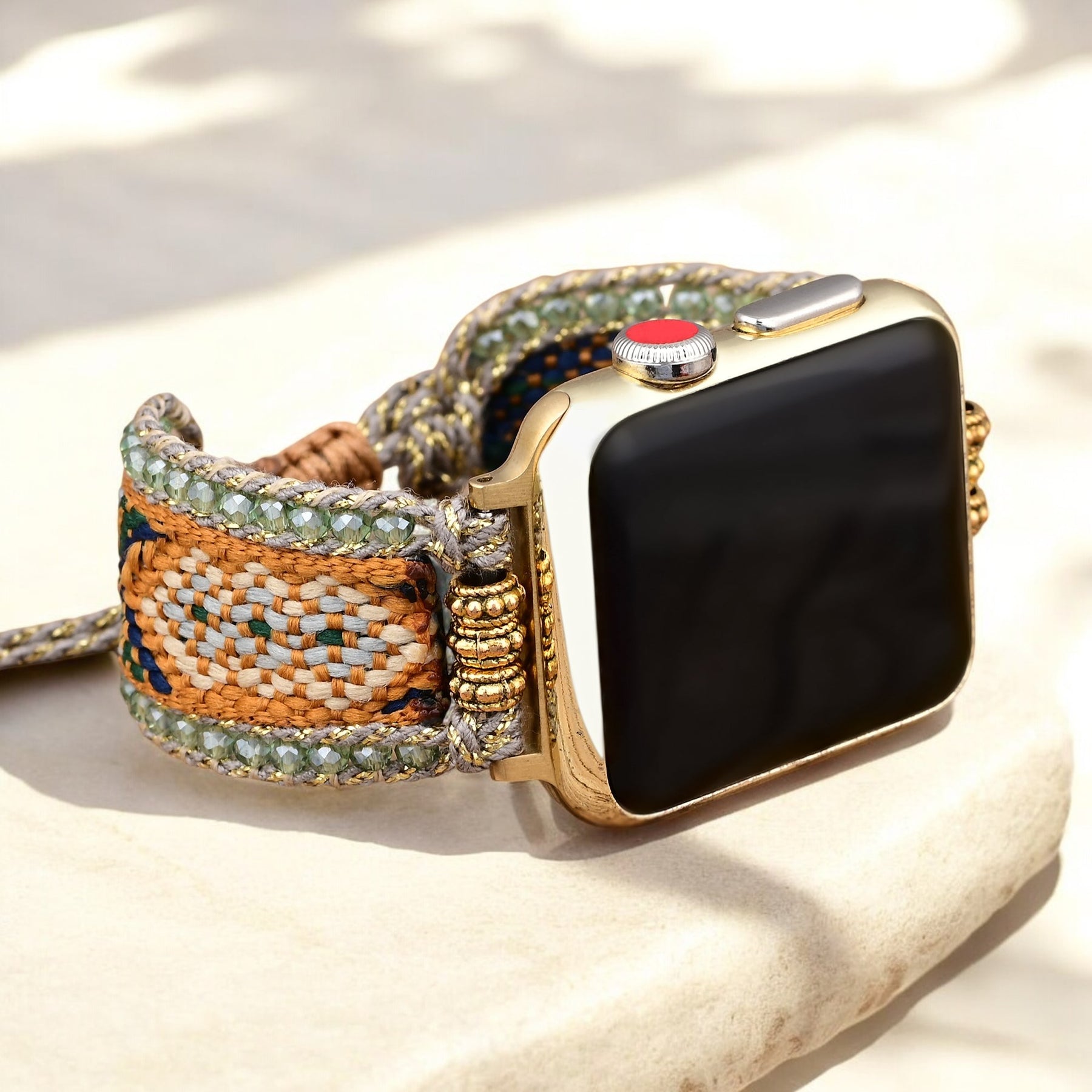 Bracelet en sauge rousse pour Apple Watch