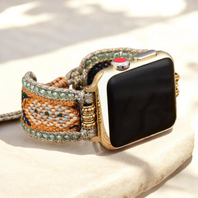 Bracelet en sauge rousse pour Apple Watch