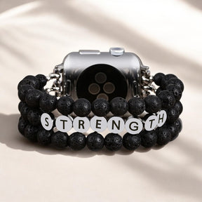 Bracelet Apple Watch Inspiration Force Pierre de Lave