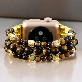 Bracelet extensible Tiger Eye Gleam pour Apple Watch
