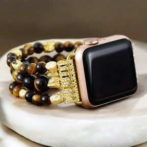 Bracelet extensible Tiger Eye Gleam pour Apple Watch