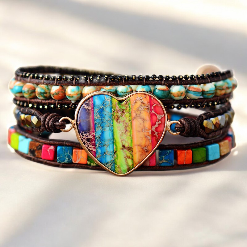 Bracelet enveloppant de protection Chakra Moonlight